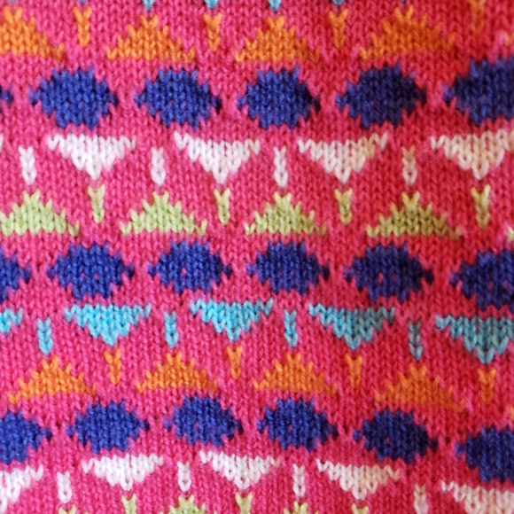 NWT Hannah Andersen cotton knit jacquard dress. - Picture 5 of 8